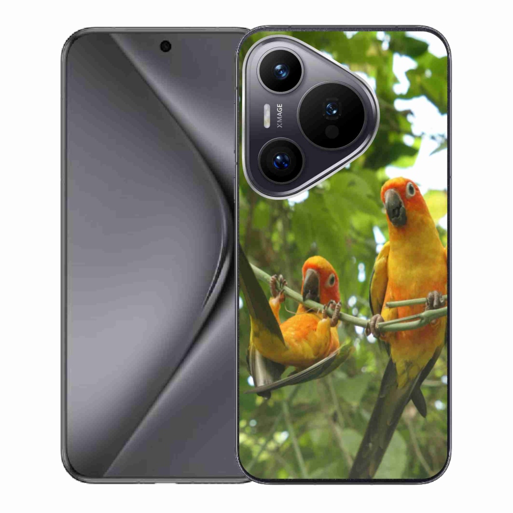 Gelový kryt mmCase na Huawei Pura 70 - papoušci aratingy