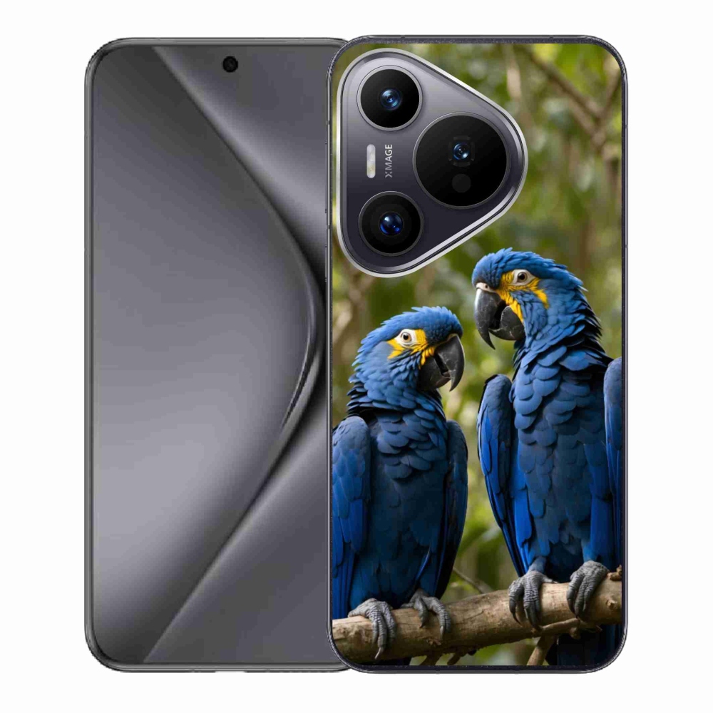 Gelový kryt mmCase na Huawei Pura 70 - papouščí duo