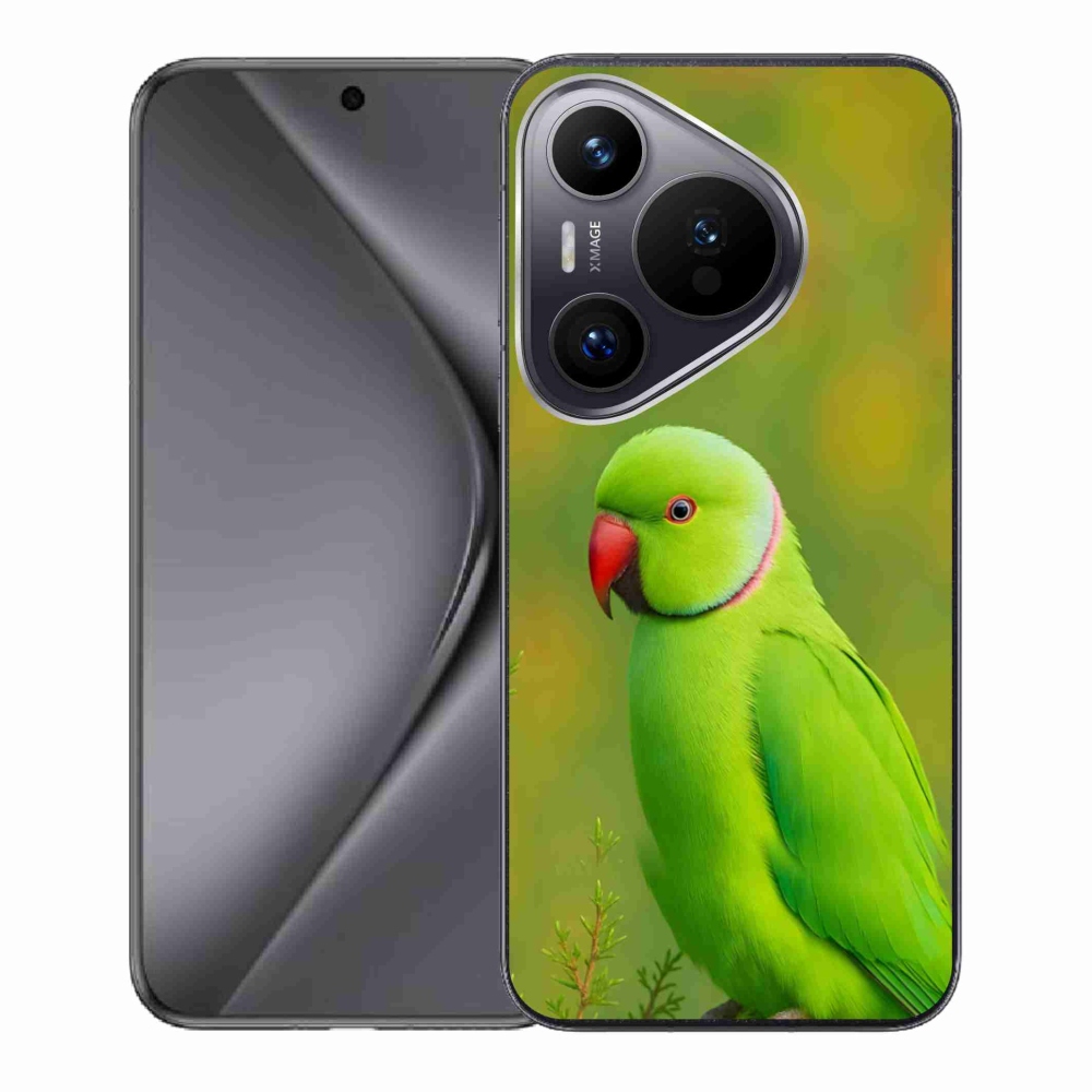 Gelový kryt mmCase na Huawei Pura 70 - papoušek alexandr 2