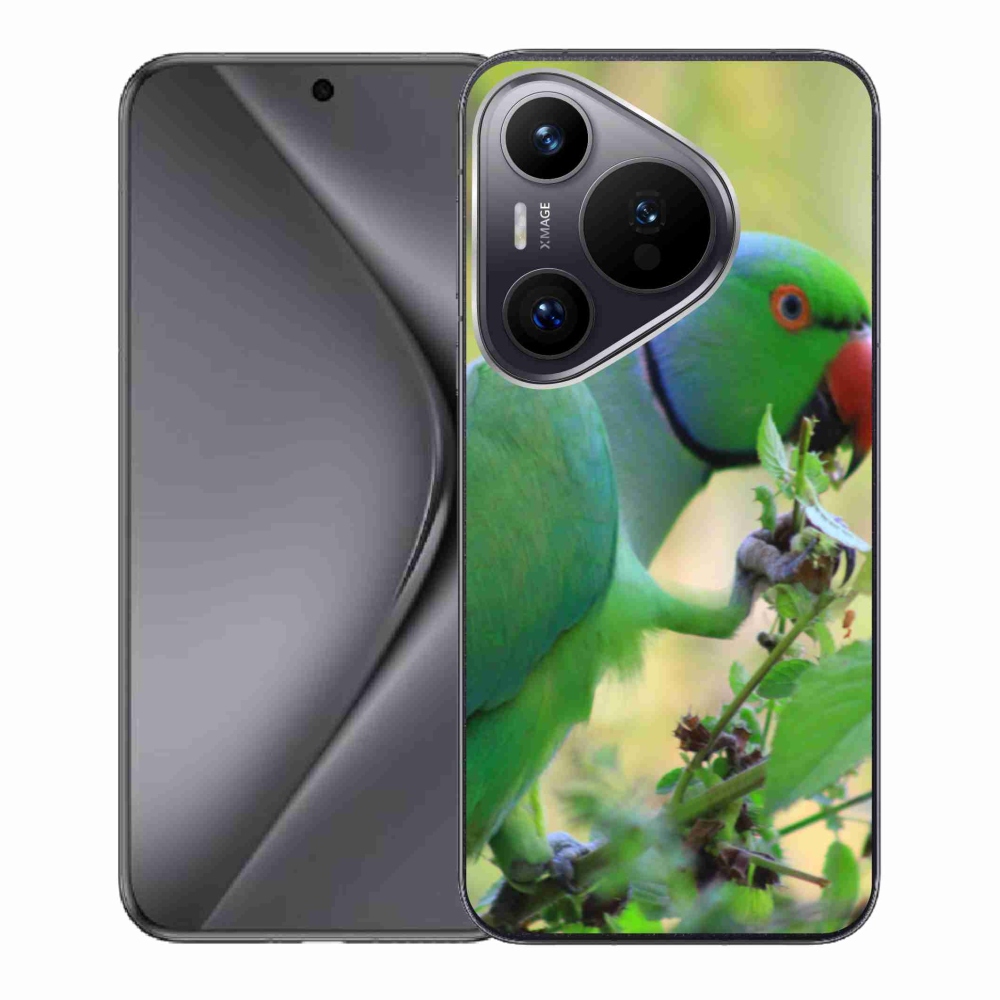 Gelový kryt mmCase na Huawei Pura 70 - papoušek alexandr
