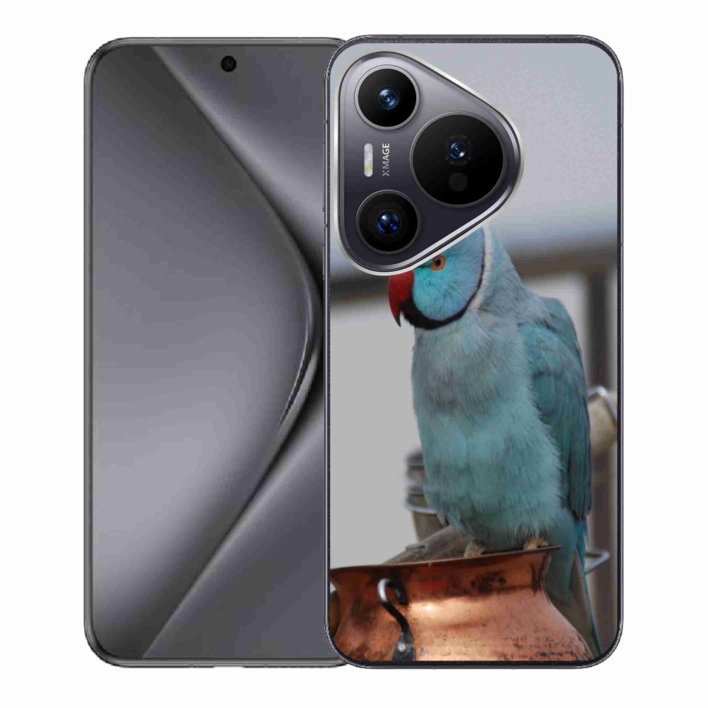 Gelový kryt mmCase na Huawei Pura 70 - papoušek alexandr modrý