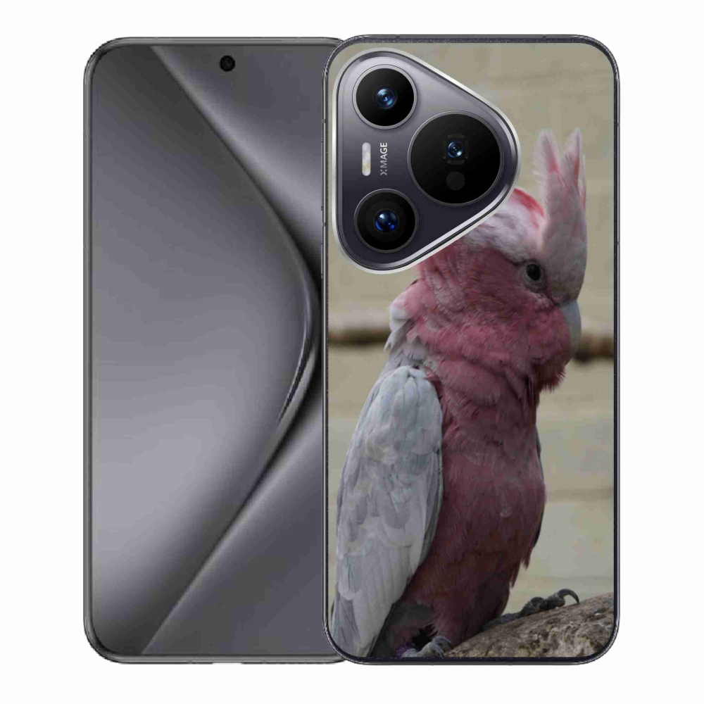 Gelový kryt mmCase na Huawei Pura 70 - papoušek kakadu růžový