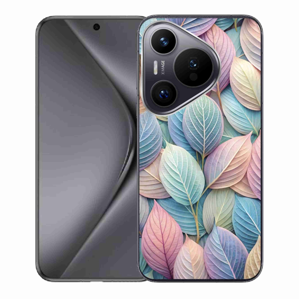 Gelový kryt mmCase na Huawei Pura 70 - pastelové listy