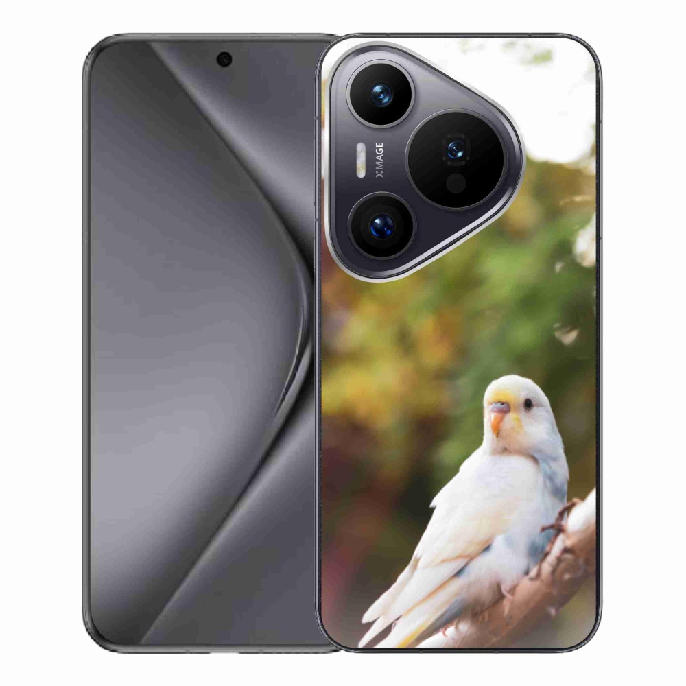 Gelový kryt mmCase na Huawei Pura 70 Pro - andulka bílá