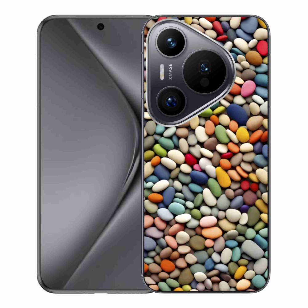 Gelový kryt mmCase na Huawei Pura 70 Pro - barevné kamínky 2