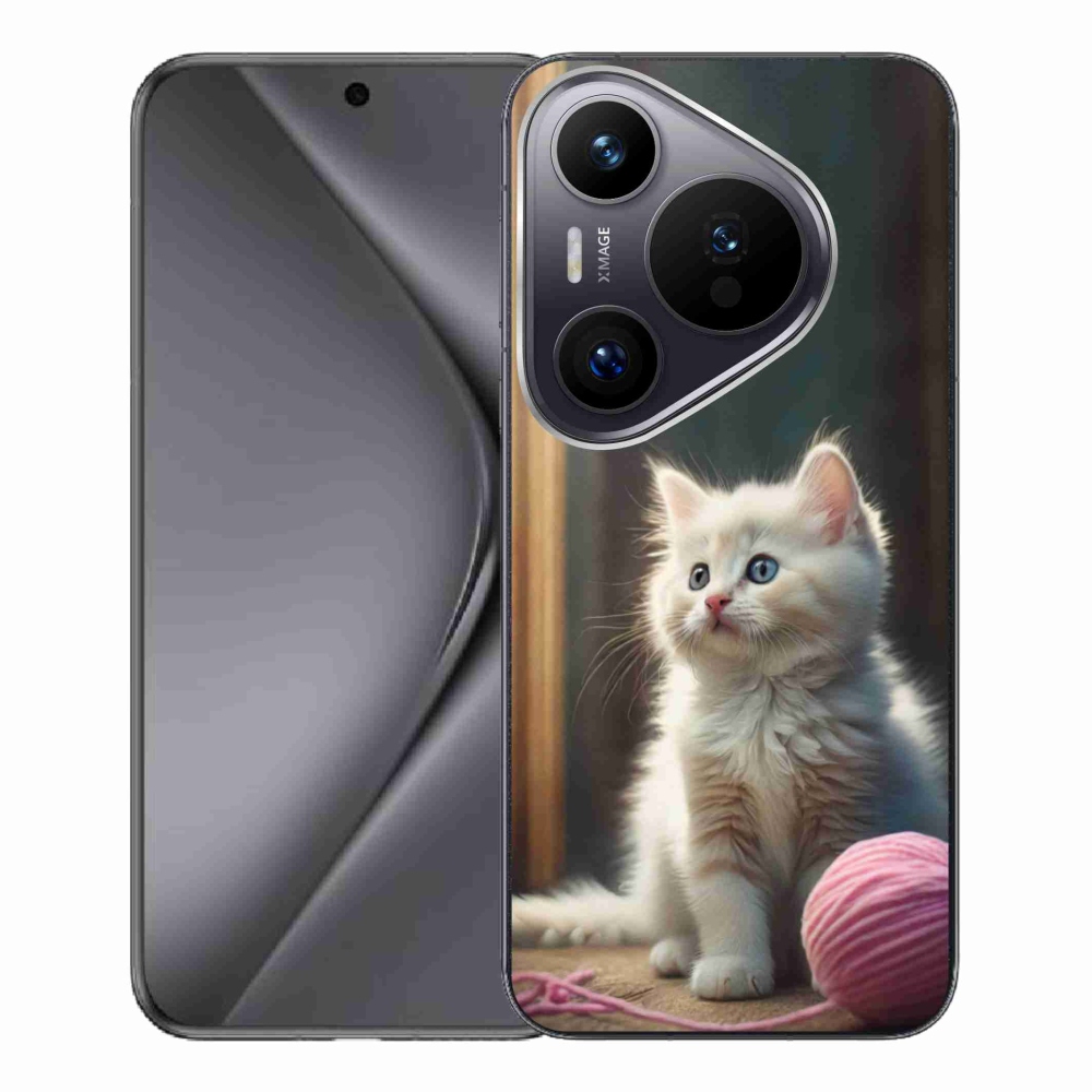 Gelový kryt mmCase na Huawei Pura 70 Pro - bílé kotě 2
