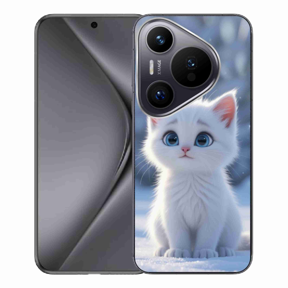Gelový kryt mmCase na Huawei Pura 70 Pro - bílé kotě 3