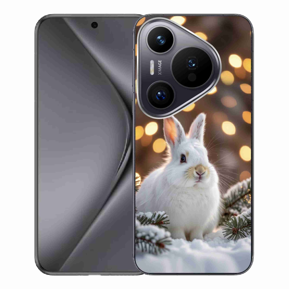 Gelový kryt mmCase na Huawei Pura 70 Pro - bílý zajíc