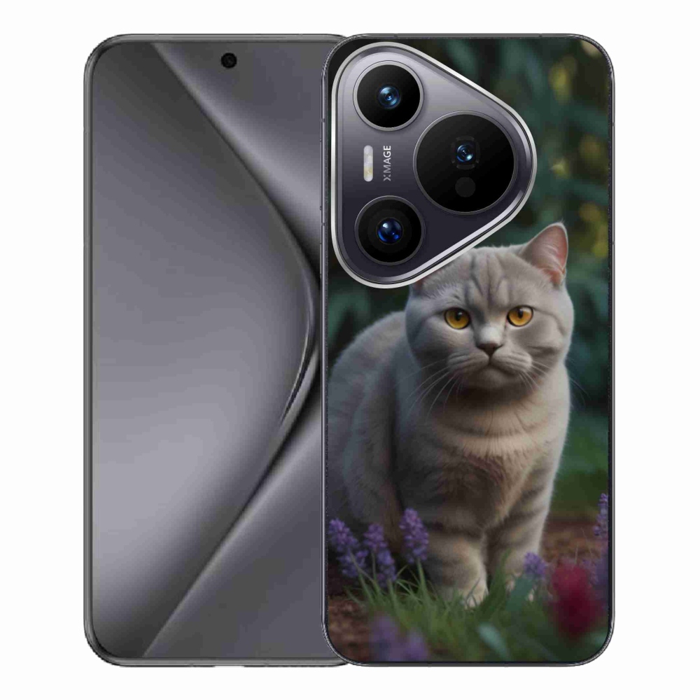 Gelový kryt mmCase na Huawei Pura 70 Pro - britská kočka