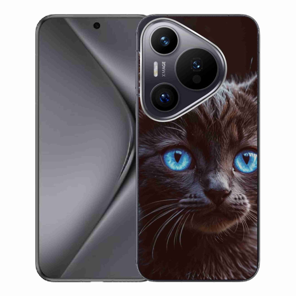Gelový kryt mmCase na Huawei Pura 70 Pro - černé kotě 2