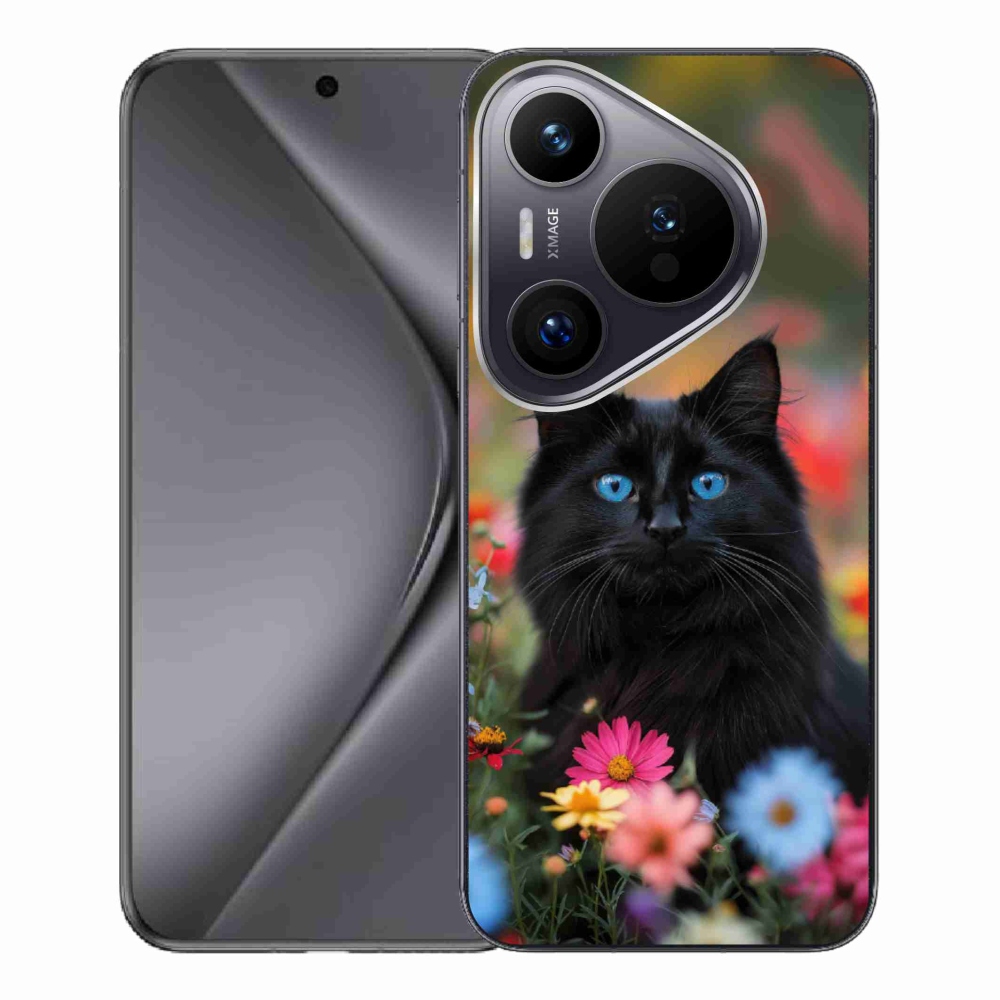 Gelový kryt mmCase na Huawei Pura 70 Pro - černé kotě 4