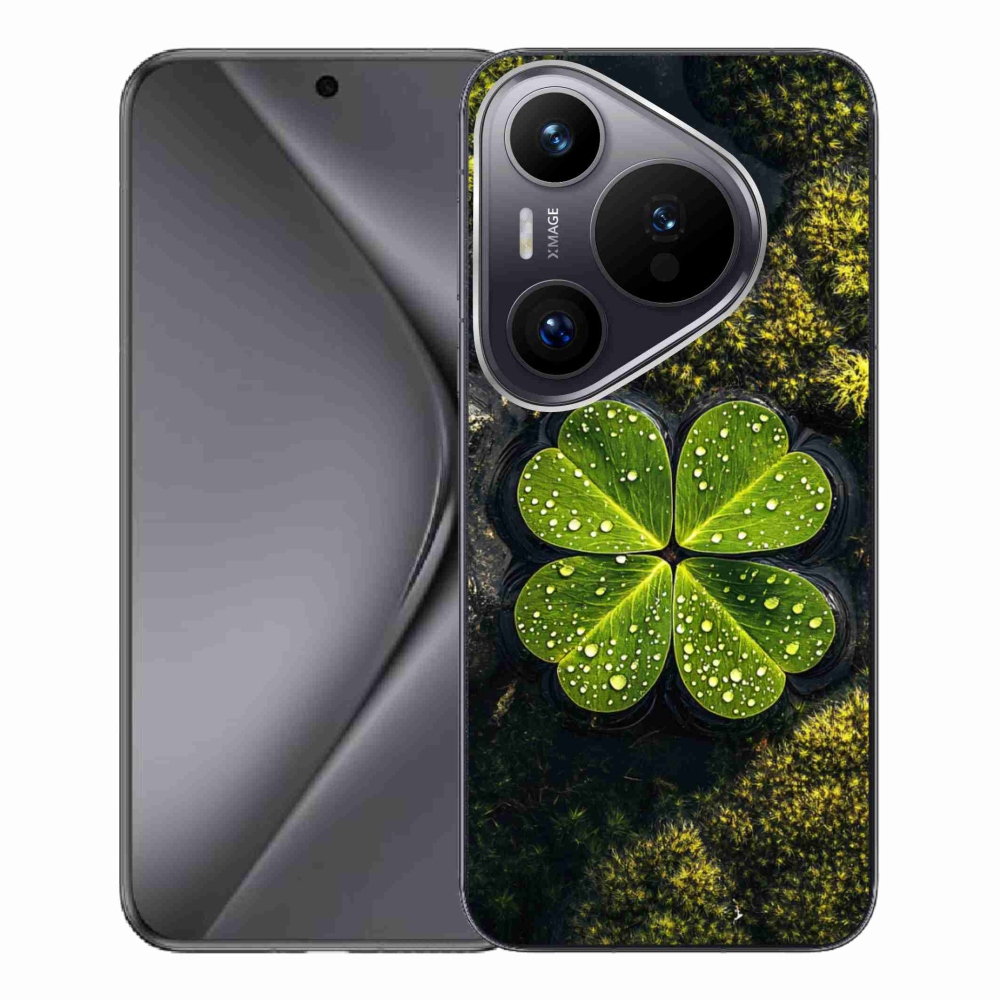 Gelový kryt mmCase na Huawei Pura 70 Pro - čtyřlístek