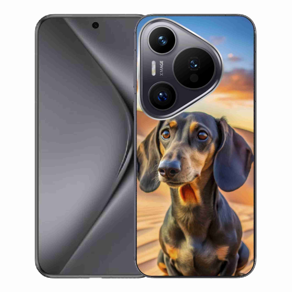 Gelový kryt mmCase na Huawei Pura 70 Pro - jezevčík 3 