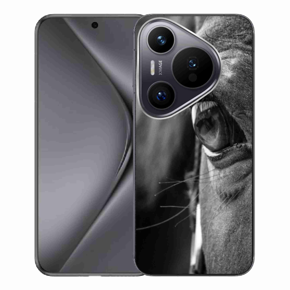 Gelový kryt mmCase na Huawei Pura 70 Pro - koňský pohled