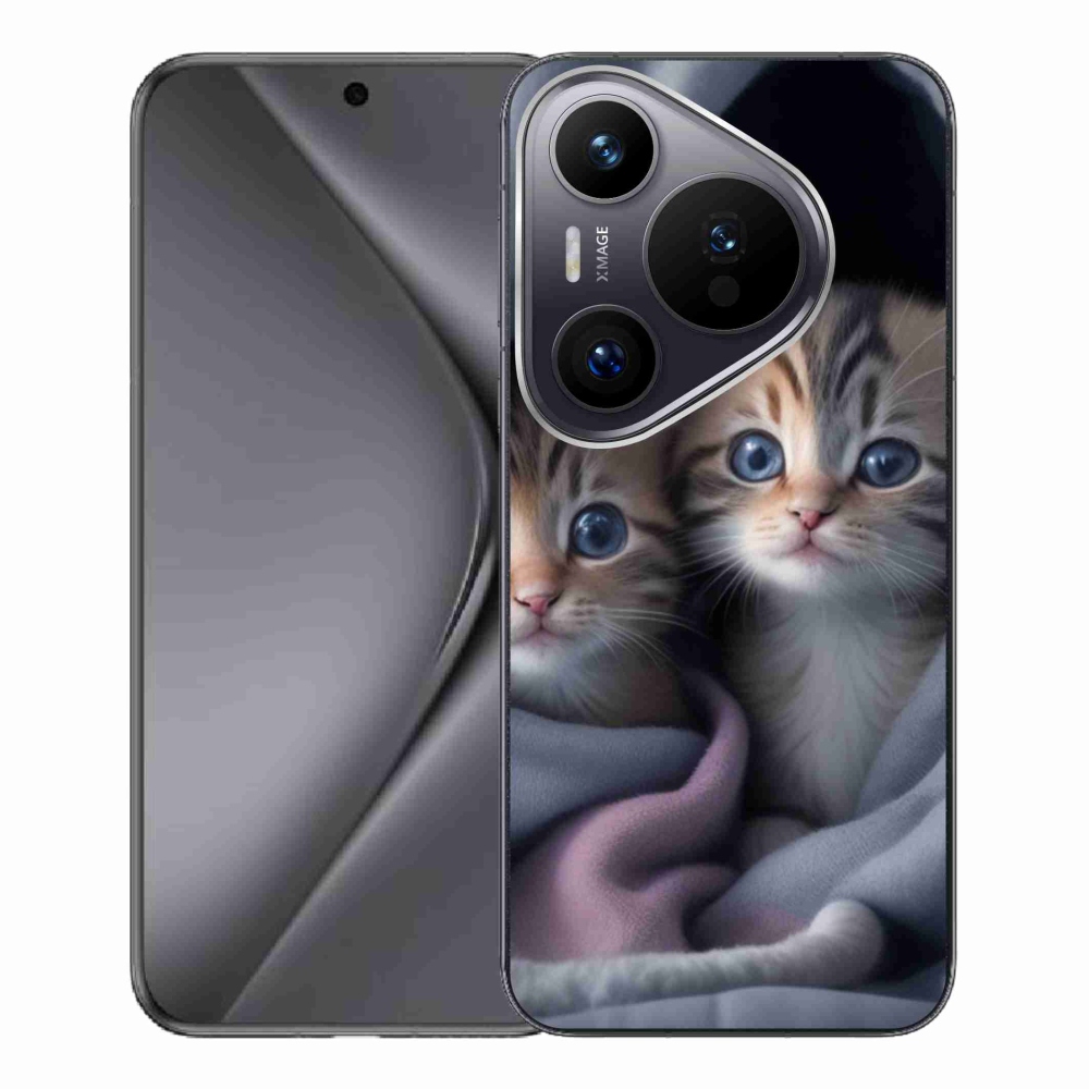 Gelový kryt mmCase na Huawei Pura 70 Pro - kočičí duo 2