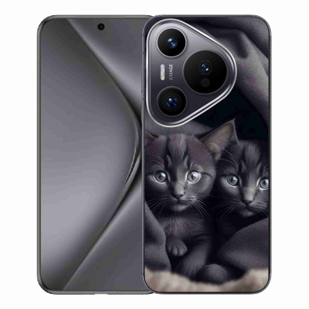 Gelový kryt mmCase na Huawei Pura 70 Pro - kočičí duo