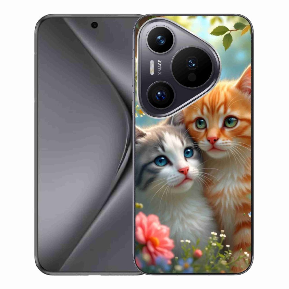 Gelový kryt mmCase na Huawei Pura 70 Pro - kočičí láska 2