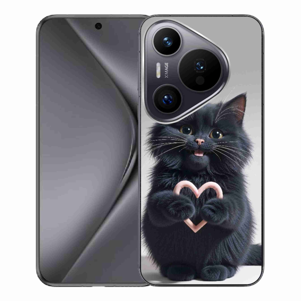 Gelový kryt mmCase na Huawei Pura 70 Pro - kočičí láska 3