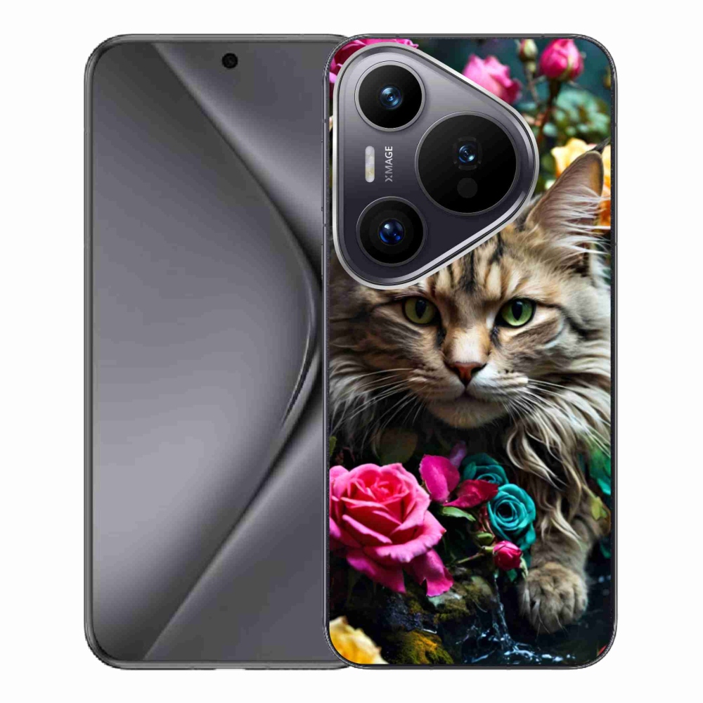 Gelový kryt mmCase na Huawei Pura 70 Pro - kočíčí pohled 2