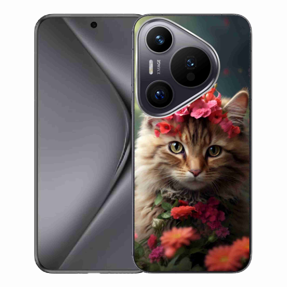 Gelový kryt mmCase na Huawei Pura 70 Pro - kočíčí princezna