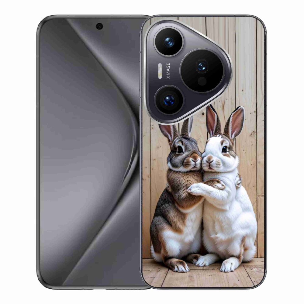 Gelový kryt mmCase na Huawei Pura 70 Pro - králičí pár
