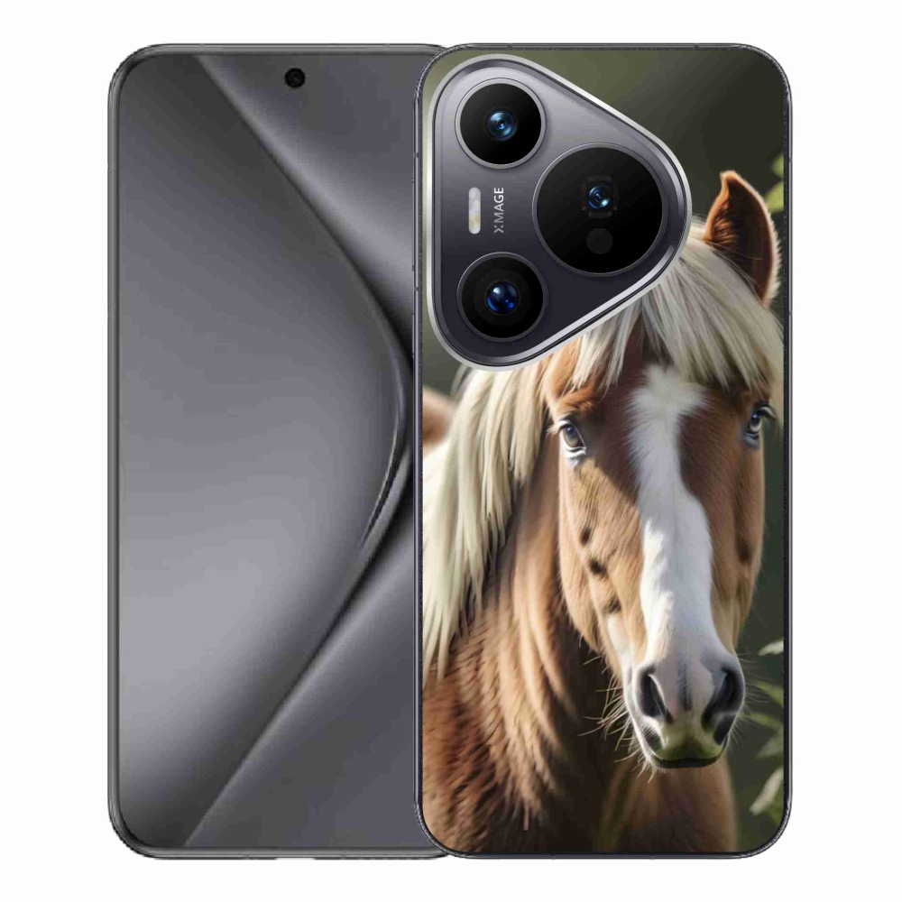 Gelový kryt mmCase na Huawei Pura 70 Pro - kůň se světlou hřívou