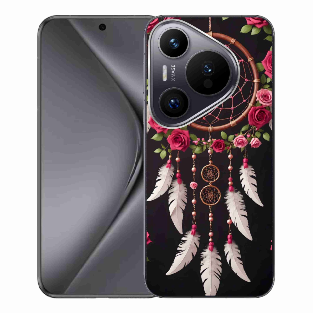 Gelový kryt mmCase na Huawei Pura 70 Pro - lapač snů s růžemi