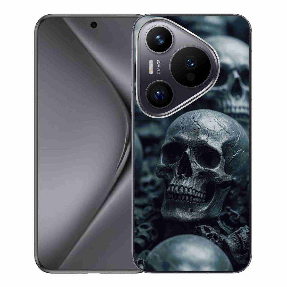 Gelový kryt mmCase na Huawei Pura 70 Pro - lebka 2