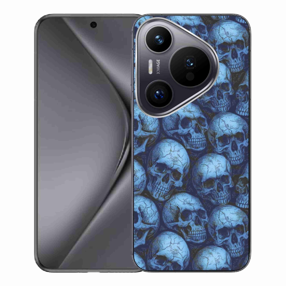 Gelový kryt mmCase na Huawei Pura 70 Pro - lebky