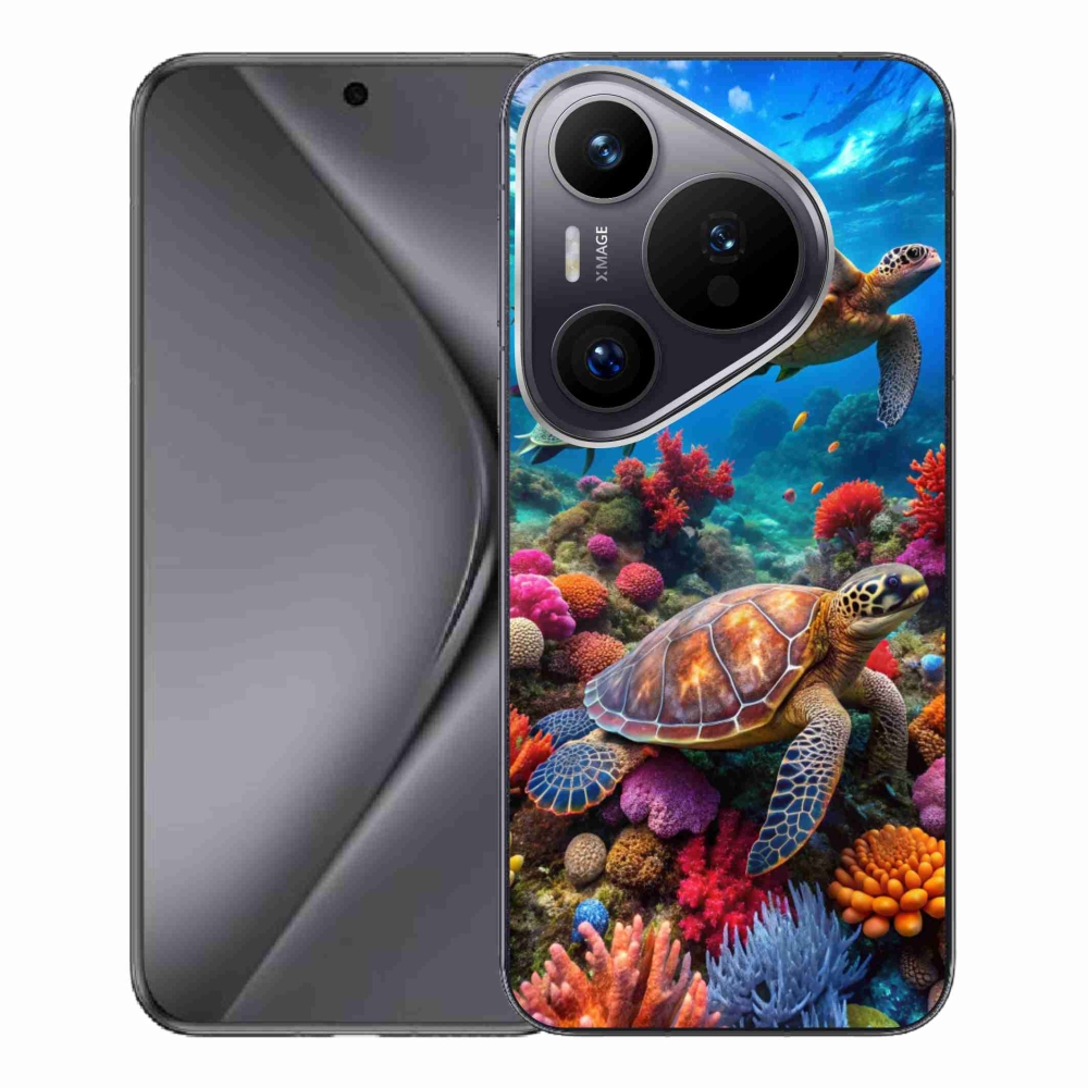Gelový kryt mmCase na Huawei Pura 70 Pro - mořský svět 2