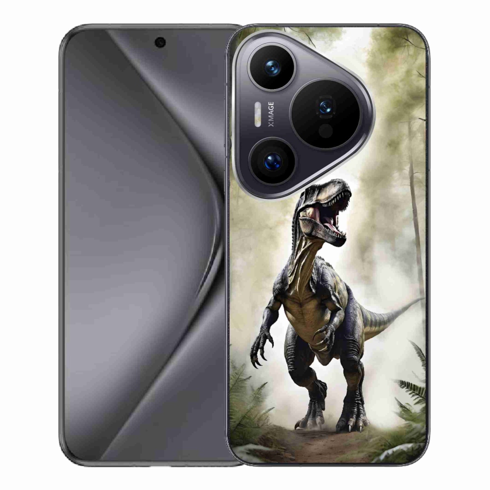 Gelový kryt mmCase na Huawei Pura 70 Pro - naštvaný T-Rex