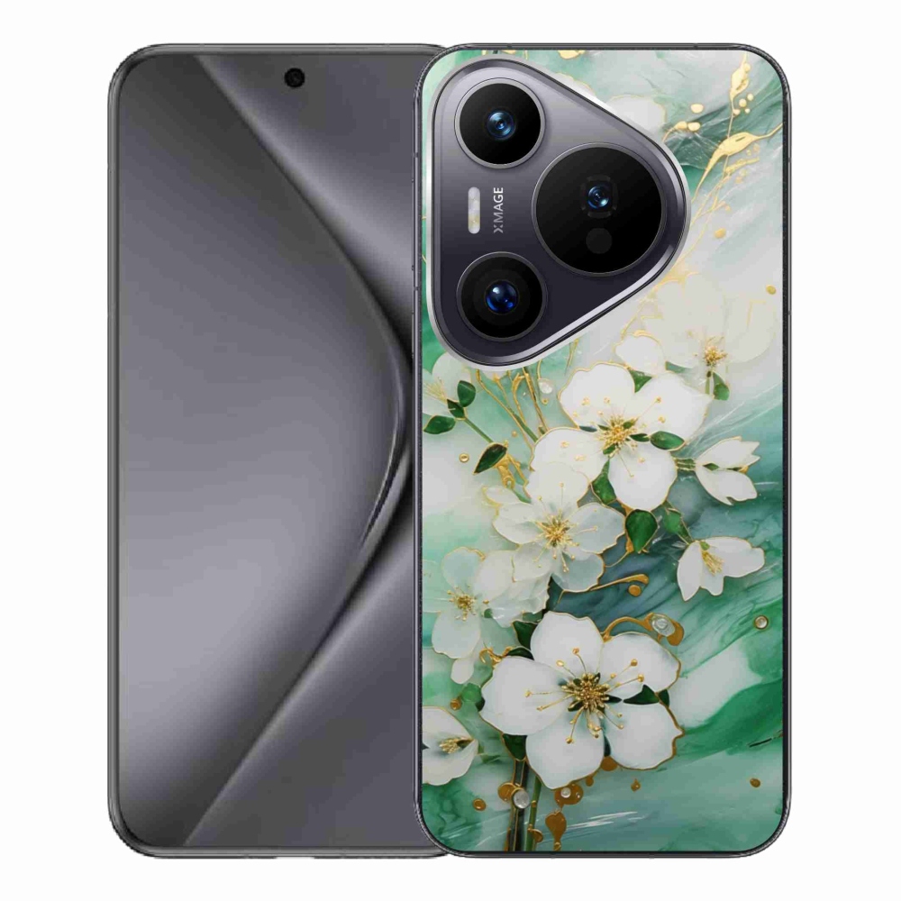 Gelový kryt mmCase na Huawei Pura 70 Pro - něžné květy