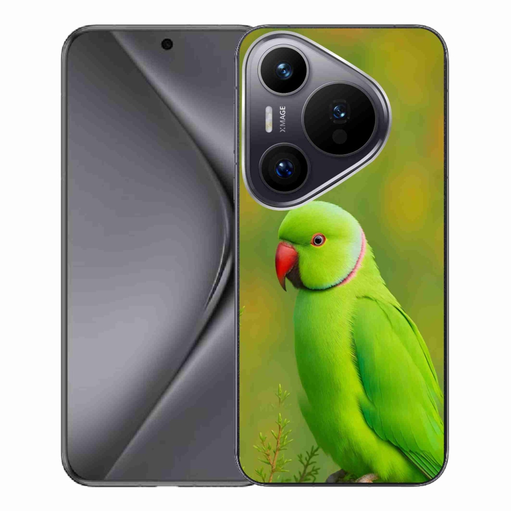 Gelový kryt mmCase na Huawei Pura 70 Pro - papoušek alexandr 2