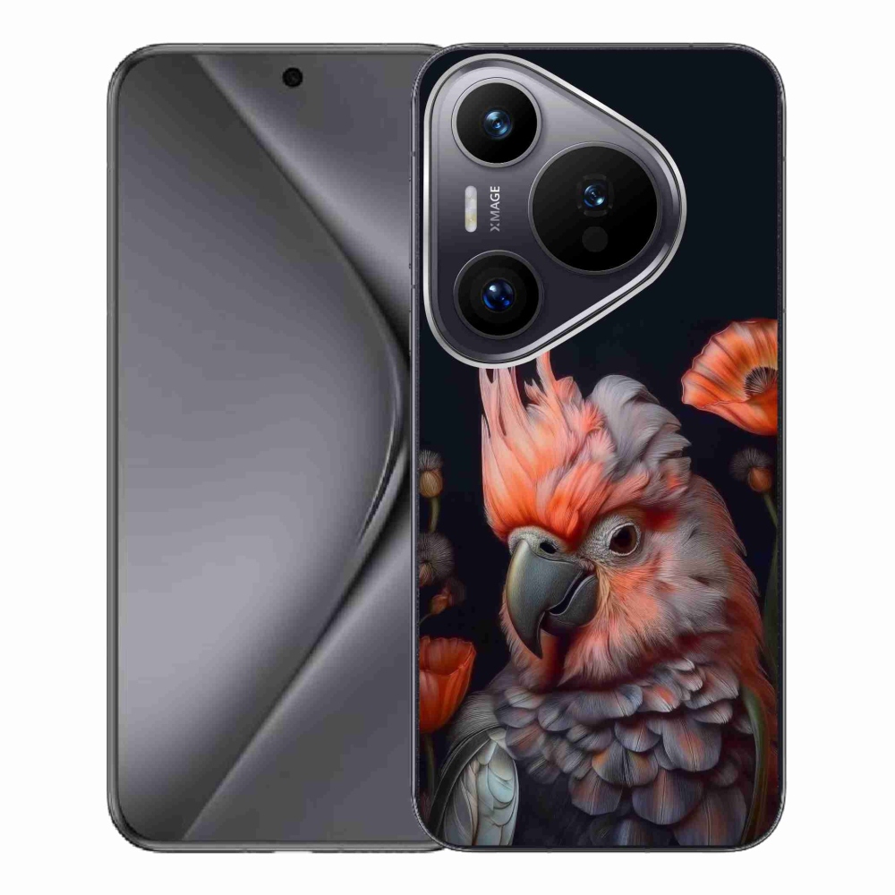 Gelový kryt mmCase na Huawei Pura 70 Pro - papoušek kakadu v barvách