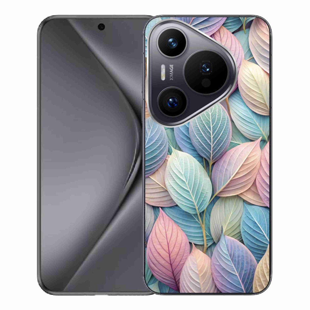 Gelový kryt mmCase na Huawei Pura 70 Pro - pastelové listy