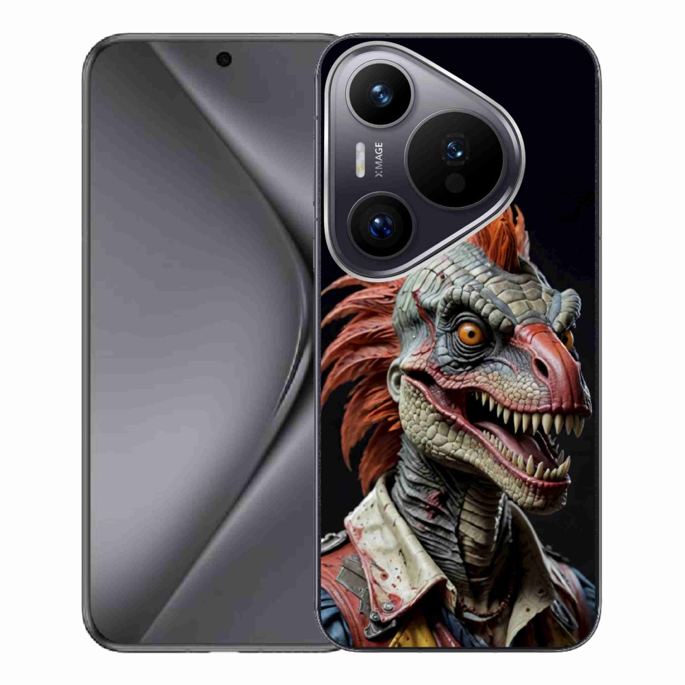 Gelový kryt mmCase na Huawei Pura 70 Pro - punk dinosaurus