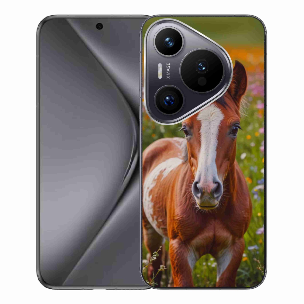 Gelový kryt mmCase na Huawei Pura 70 Pro - roztomilé hříbě