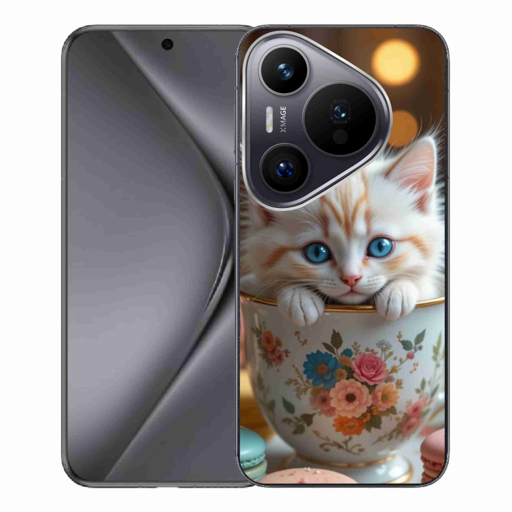 Gelový kryt mmCase na Huawei Pura 70 Pro - roztomilé kotě 6
