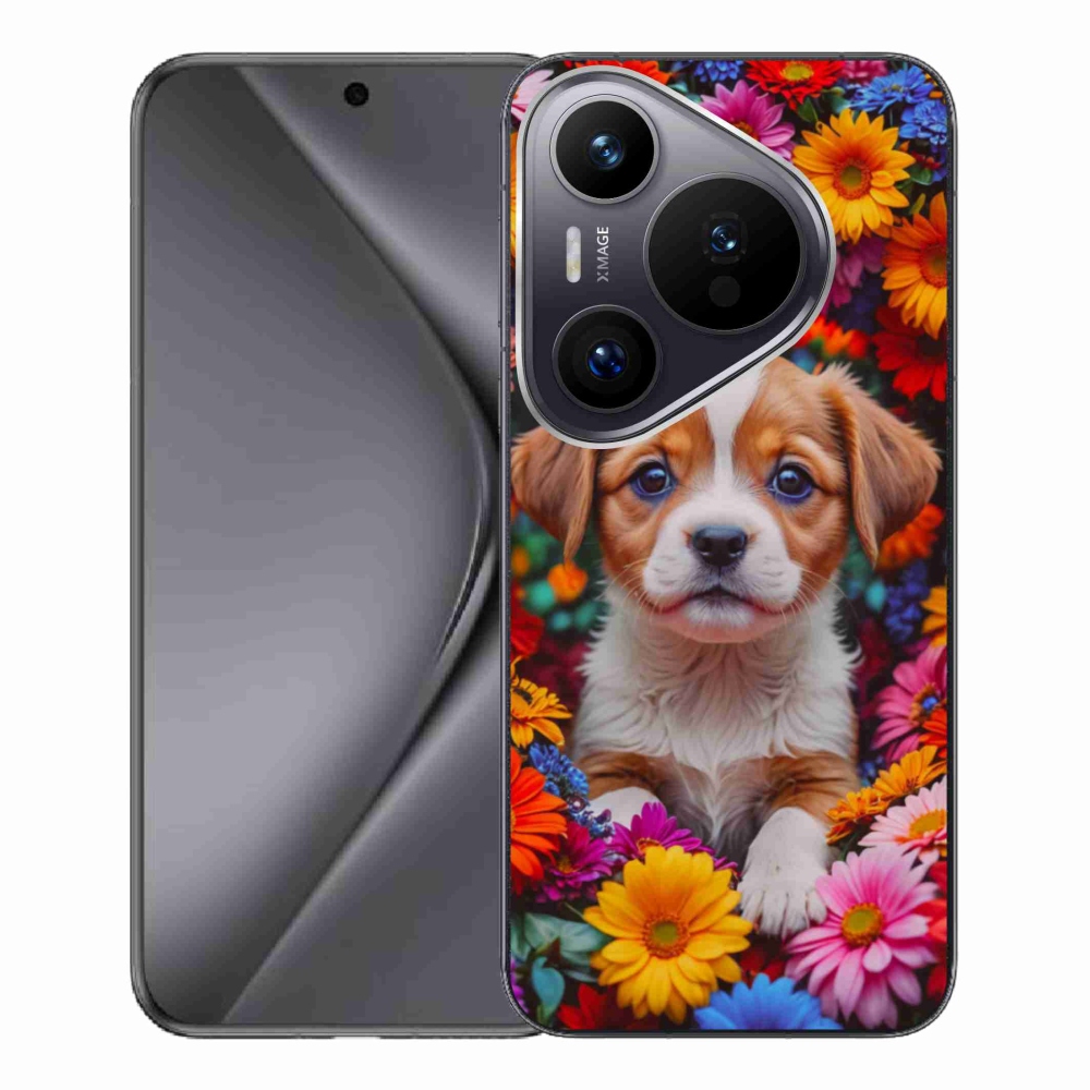 Gelový kryt mmCase na Huawei Pura 70 Pro - roztomilé štěně