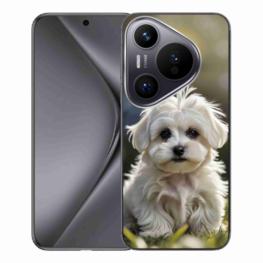 Gelový kryt mmCase na Huawei Pura 70 Pro - roztomilý maltézský psík