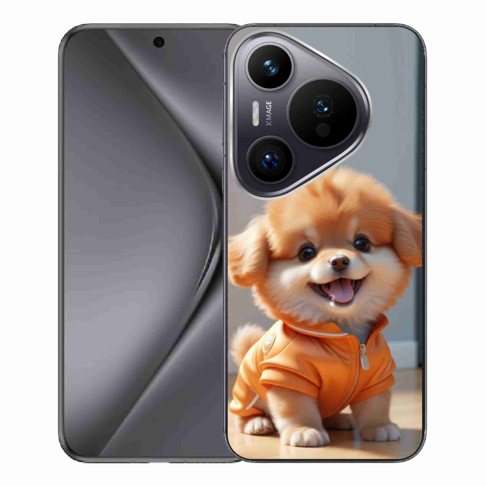 Gelový kryt mmCase na Huawei Pura 70 Pro - roztomilý pomeranian v mikině