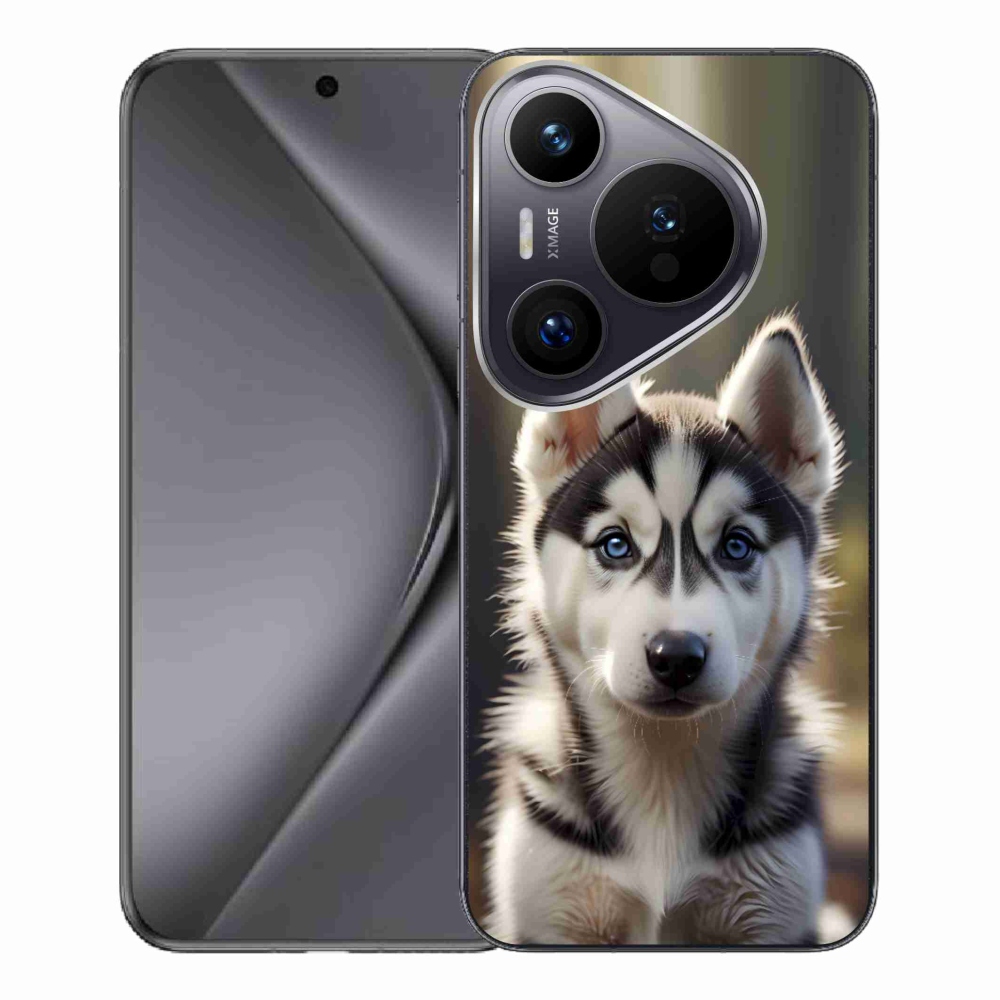Gelový kryt mmCase na Huawei Pura 70 Pro - roztomilý sibiřský husky