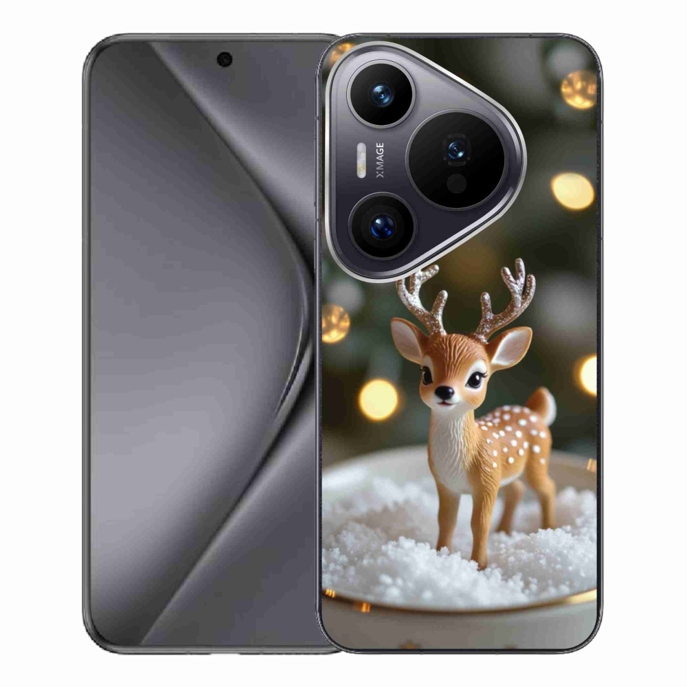 Gelový kryt mmCase na Huawei Pura 70 Pro - roztomilý vánoční jelen