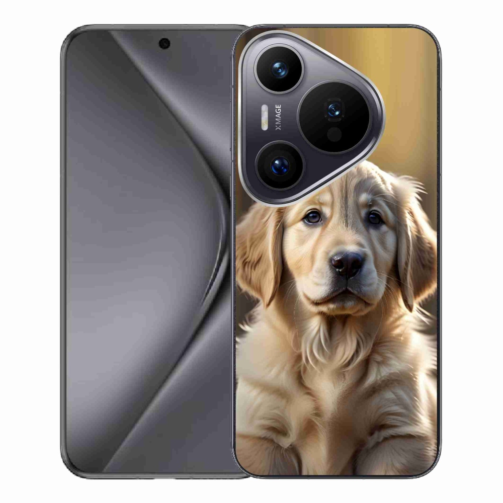 Gelový kryt mmCase na Huawei Pura 70 Pro - roztomilý zlatý retrívr