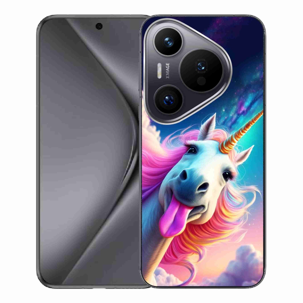 Gelový kryt mmCase na Huawei Pura 70 Pro - šílený jednorožec