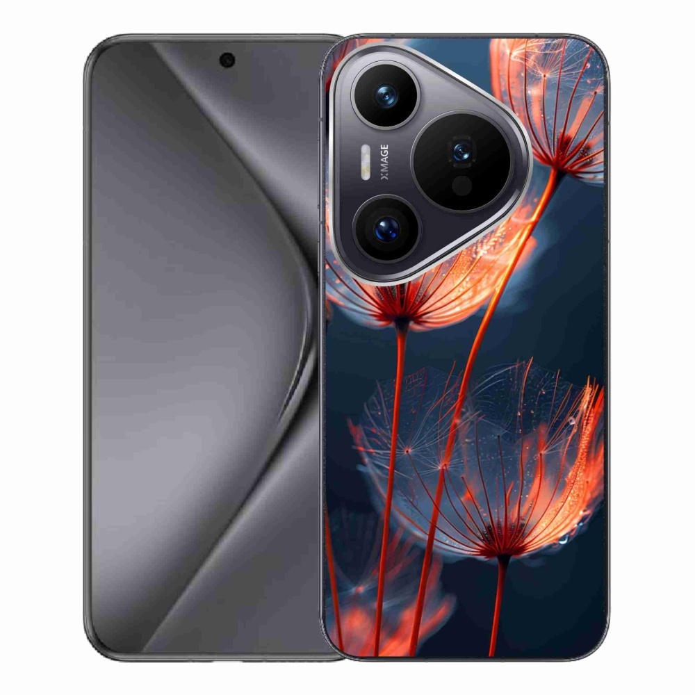 Gelový kryt mmCase na Huawei Pura 70 Pro - světélkující chmýří