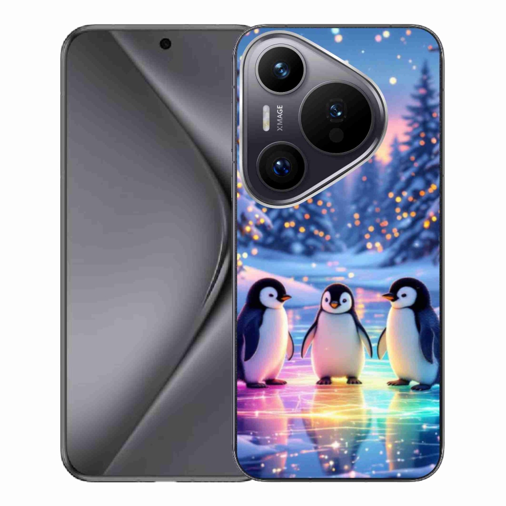 Gelový kryt mmCase na Huawei Pura 70 Pro - tučnáci