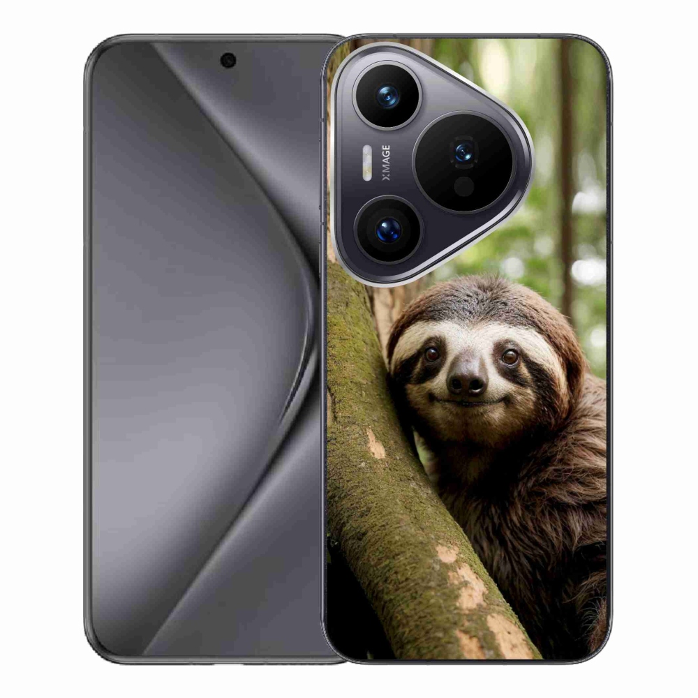 Gelový kryt mmCase na Huawei Pura 70 Pro - usměvavý lenochod