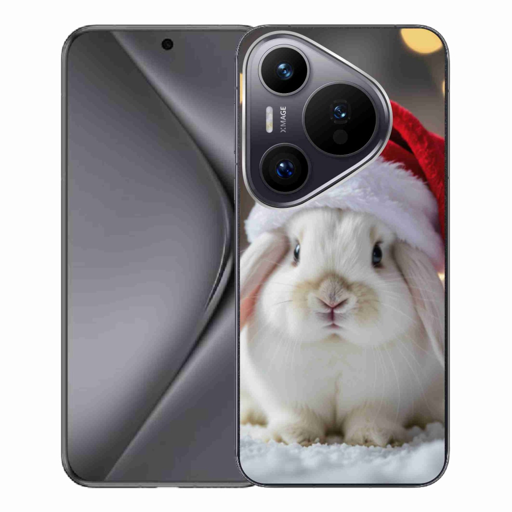 Gelový kryt mmCase na Huawei Pura 70 Pro - vánoční králík