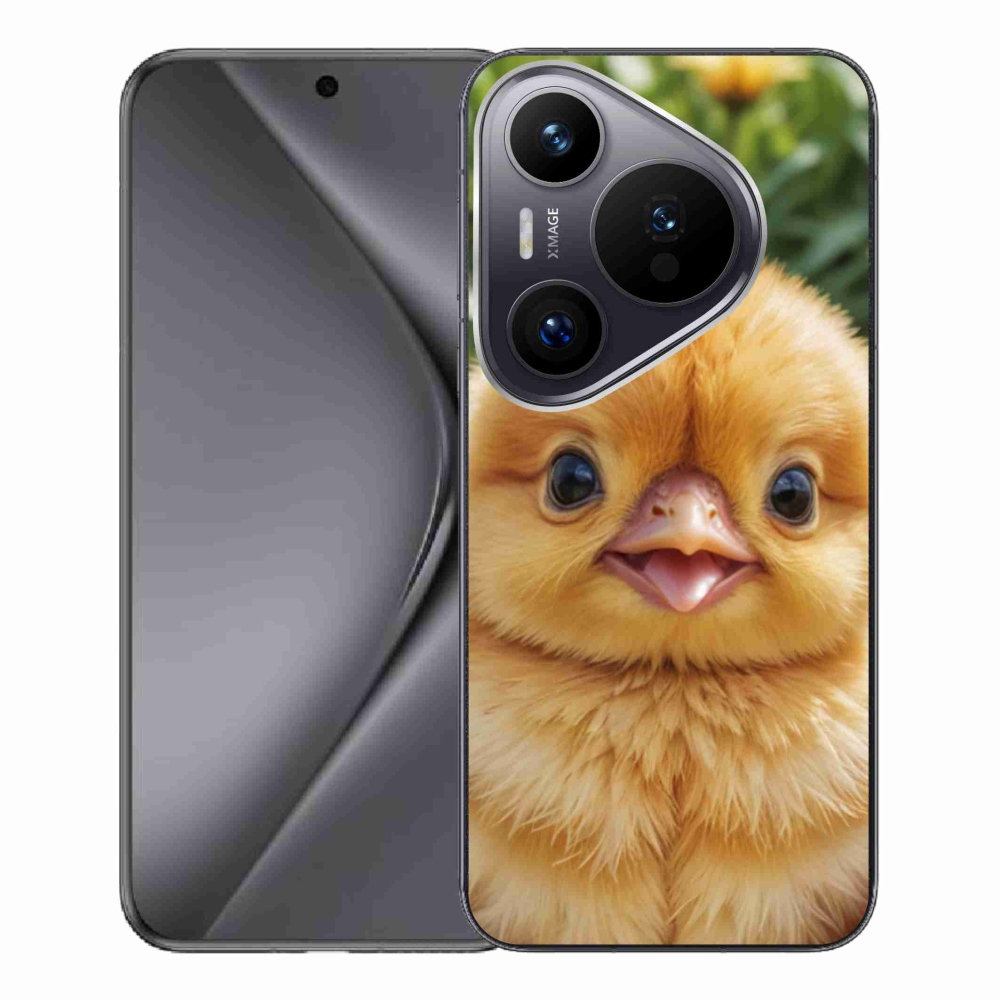 Gelový kryt mmCase na Huawei Pura 70 Pro - veselé kuřátko